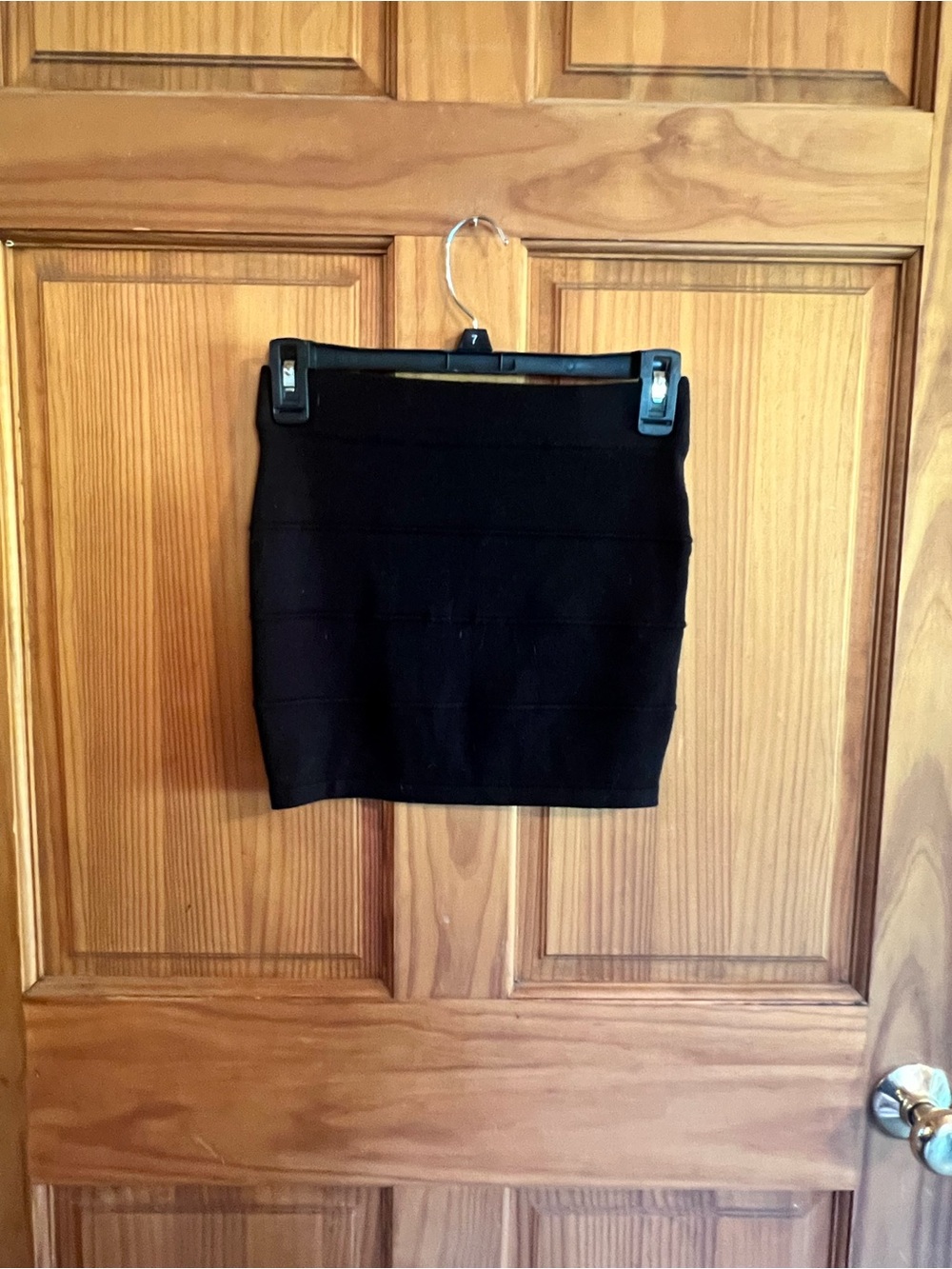 Zenana Outfitters Black Stretch Bandage Mini Skirt
